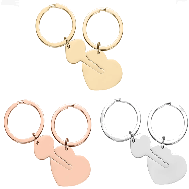 Porte-clés Clef de mon cœur dans les 3 couleurs disponibles